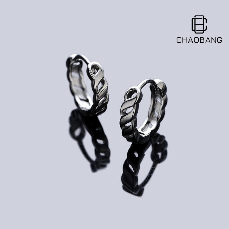 Unisex Wrapped Earrings Hip-Hop Distinctive All-Match Fashion Jewelry