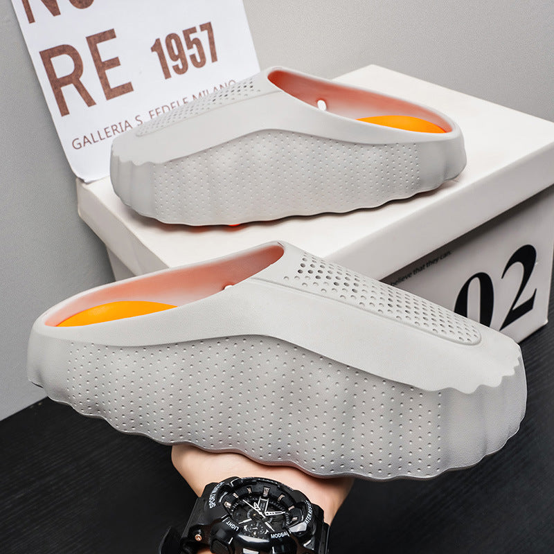 Men's EVA Foam Closed-Toe Thick Sole Slip-On Clogs