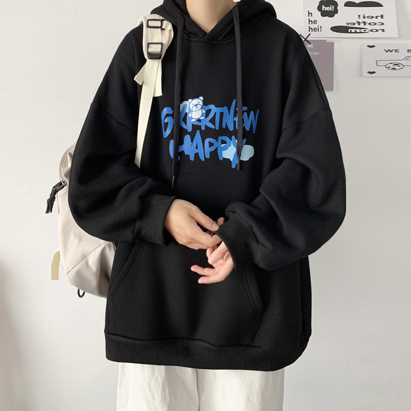 Men's Lightweight Loose Fit Pullover Hoodie with a Ribbed Hem