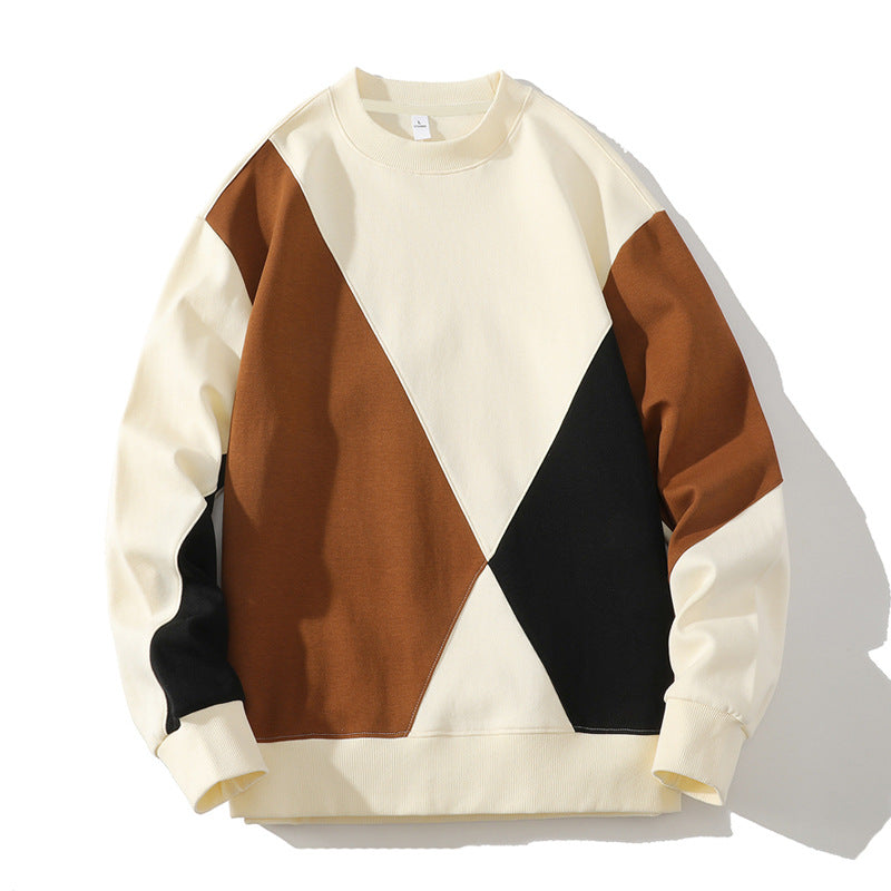 Men’s American Vintage Sweatshirt Round Neck Loose Fit Casual