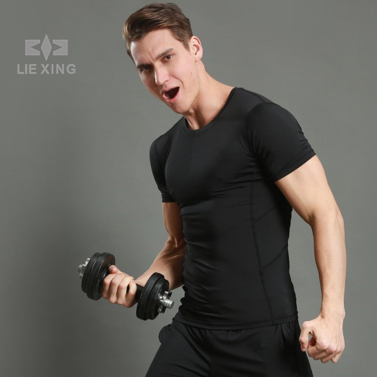 Hunting Star Men's Quick-Dry Solid Sports T-Shirt
