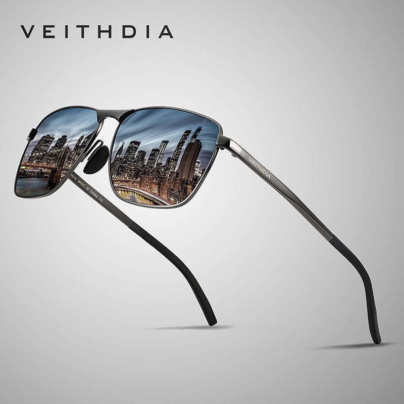 Men’s Polarized Color-Changing Square Sunglasses
