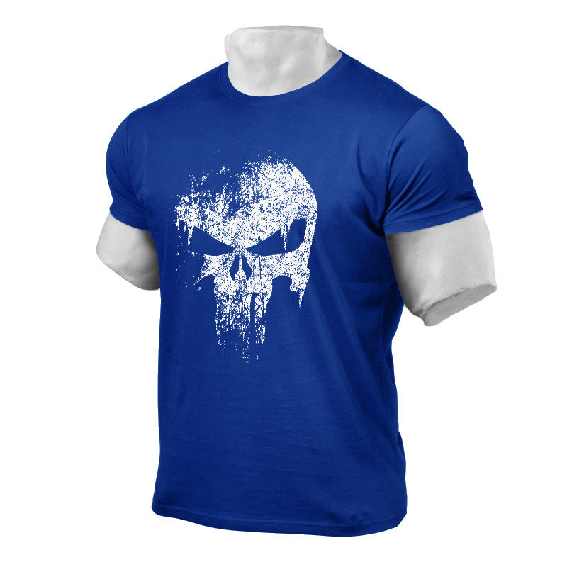Men’s Slim Fit Printed Cotton Fitness T-Shirt