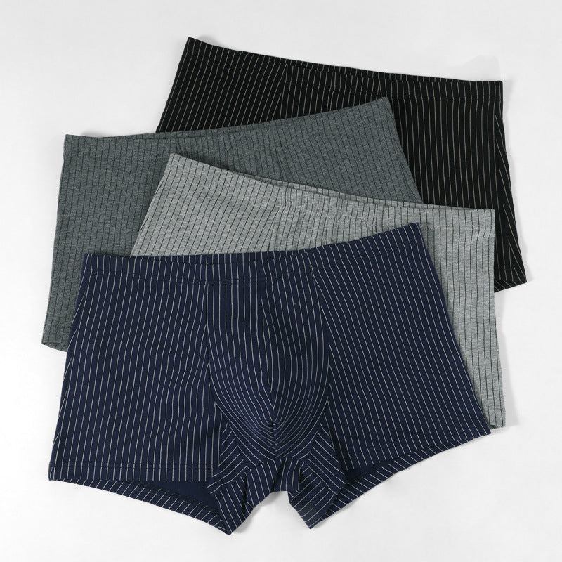 (Pack of 4)- Pure Cotton Boxers – Breathable & Soft Fit