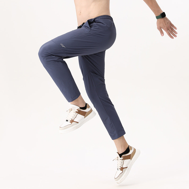 Lulu Men’s Ice Silk Sports Pants – Quick-Dry & Breathable