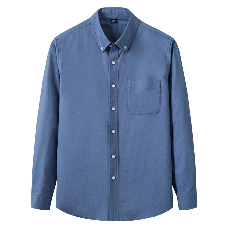 Men’s Spring Pure Cotton Oxford Casual Business Shirt