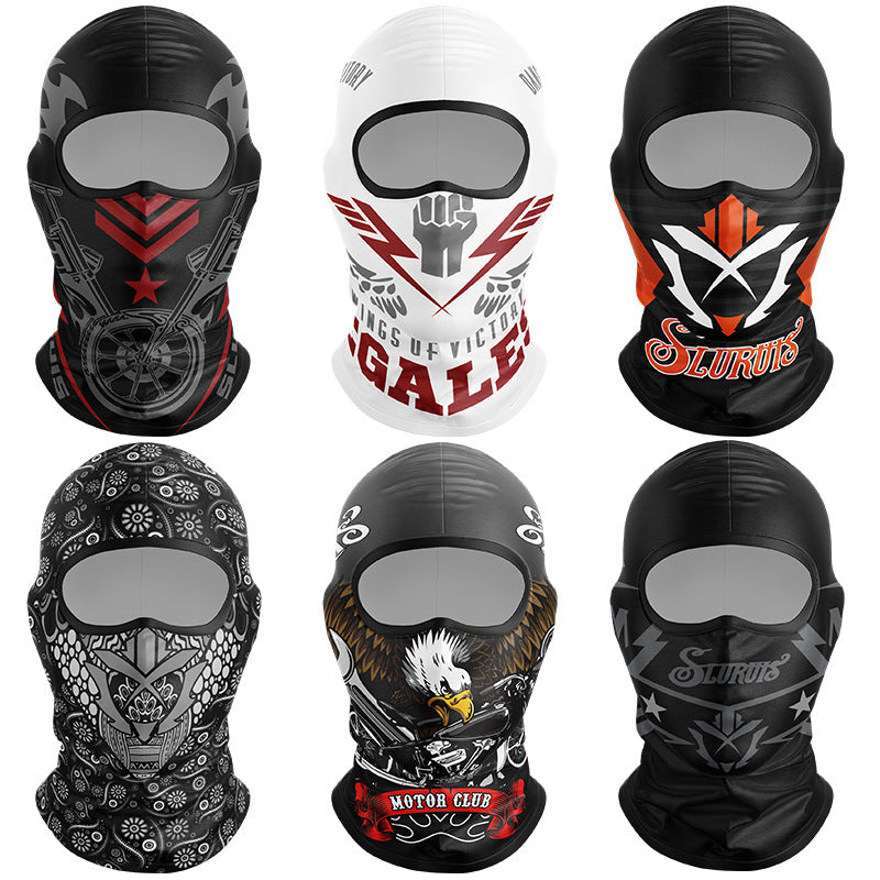 Unisex Summer Ice Silk Motorcycle Helmet Hat Mask – Lightweight & Windproof