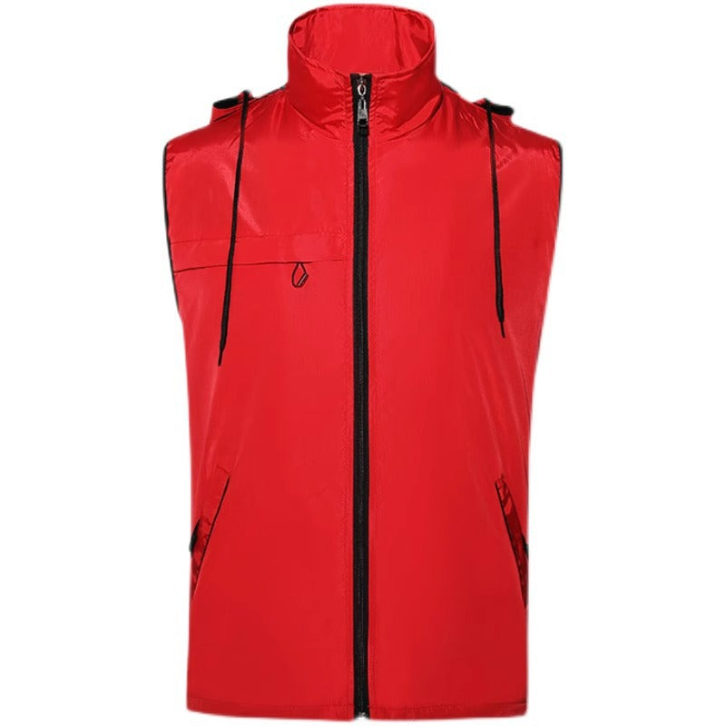 Custom Polar Fleece Vest Autumn Winter Supermarket Volunteer Workwear