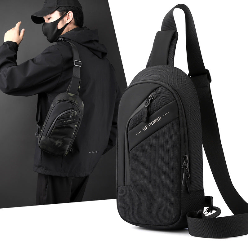 Men's Nylon Chest Bag – Lightweight Outdoor Crossbody