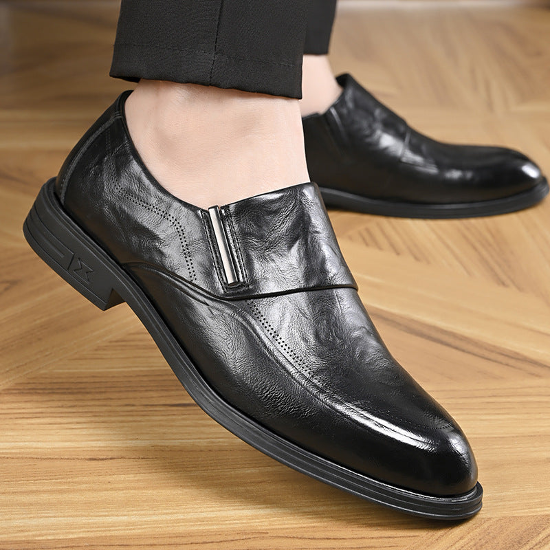Men’s Cowhide Leather Shoes – Trendy Formal & Casual 2024
