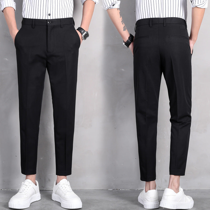 Slim Black Casual Pants – All-Day Comfort Fit