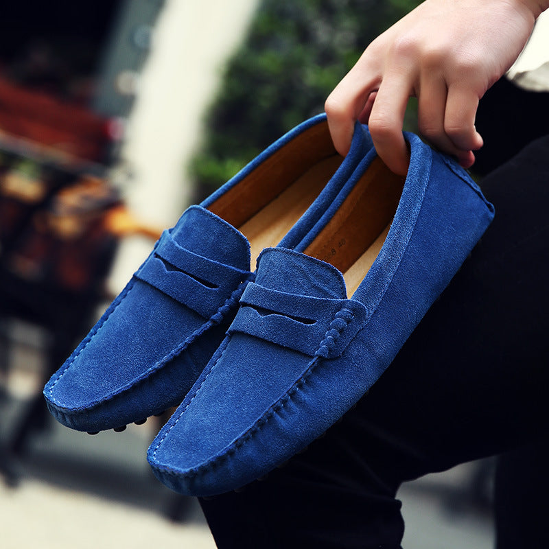 Plus Size Men’s Casual Leather Loafers – Soft & Stylish