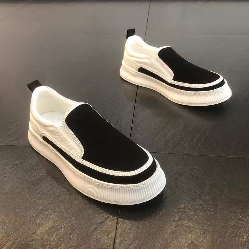2025 Men’s Spring Breathable Thick-Soled Canvas Casual Shoes