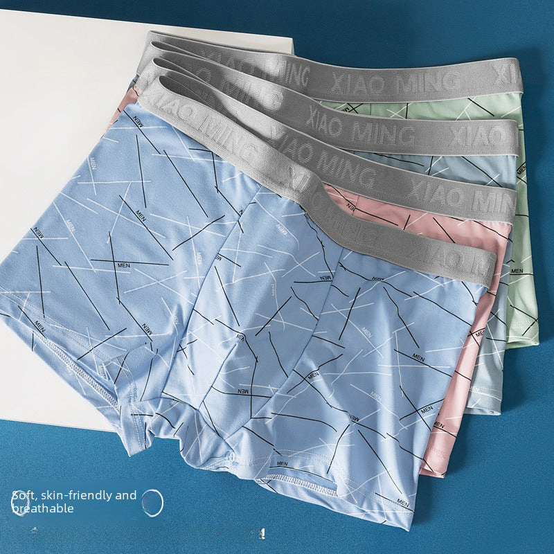 (Pack of 5)-Youth Men’s Boxer Shorts – Mid Waist, Soft & Stretchy