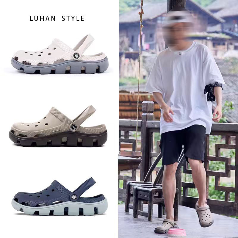 Summer Explosive Cave Shoes – Non-Slip Thick Sole Beach Sandals