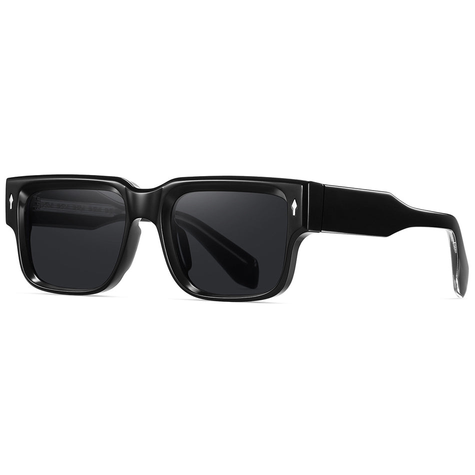 2024 Square Polarized Sunglasses – Men’s Thick Frame Style