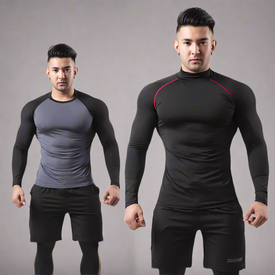Fleece-Lined Winter Sports T-Shirt for Men