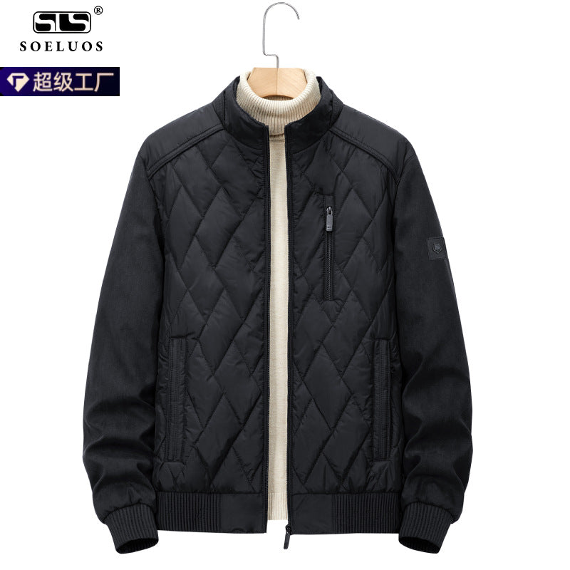 Suede Quilted Jacket for Men 2025 | Custom Style