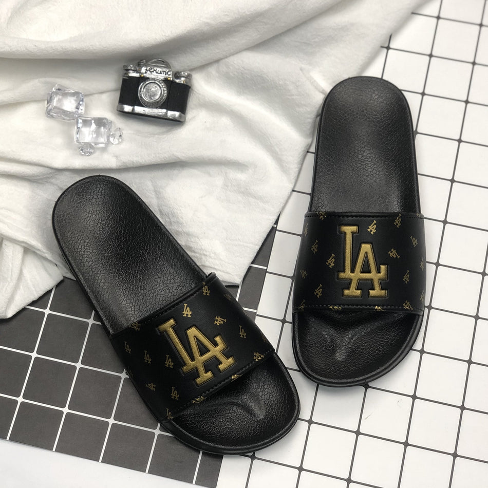 Unisex Summer Letter Slippers – Non-Slip Indoor & Outdoor