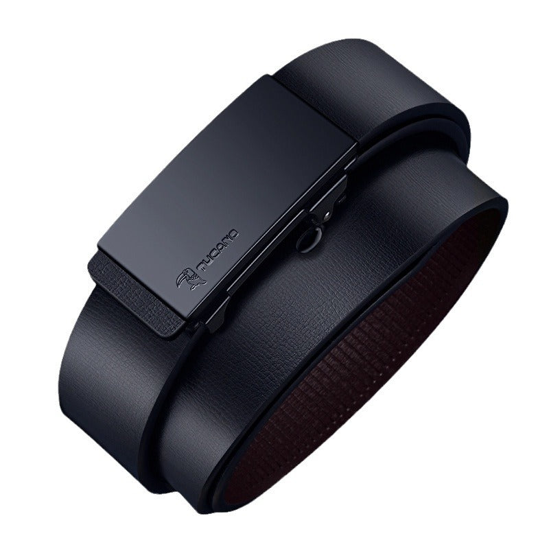 Woodpecker Cowhide Belt – Auto Buckle & Sleek Fit