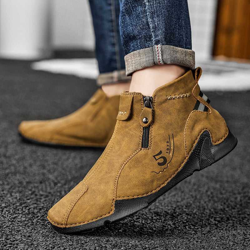 Large Size Men’s High-Top Martin Boots Casual Short Boots