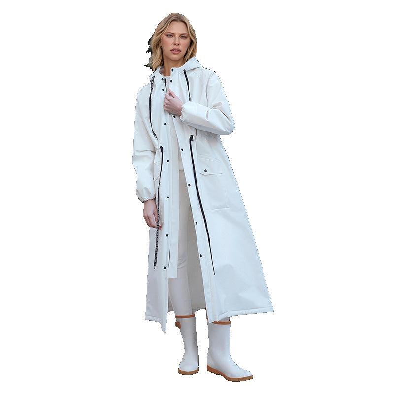 Full-Body Raincoat for Adults – Zippered & Ride-Ready