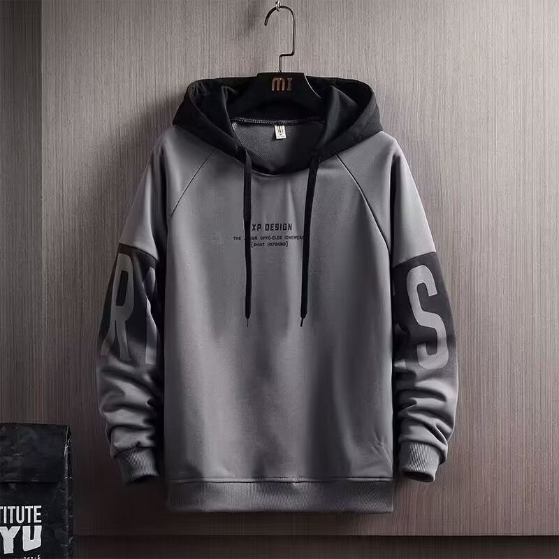 Teen Boys Winter Fleece Hoodie – Korean Fashion Top