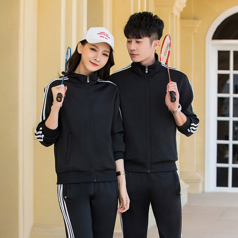 Men's 2024 Sports Suit Casual Running Sweatshirt Jacket Set