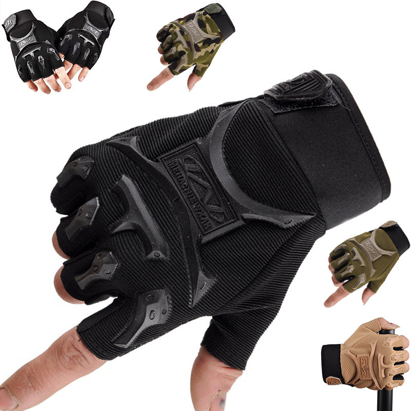 Fire Phoenix Seal Half-Finger Tactical Gloves – Men’s Outdoor Fighting & Fitness Gear