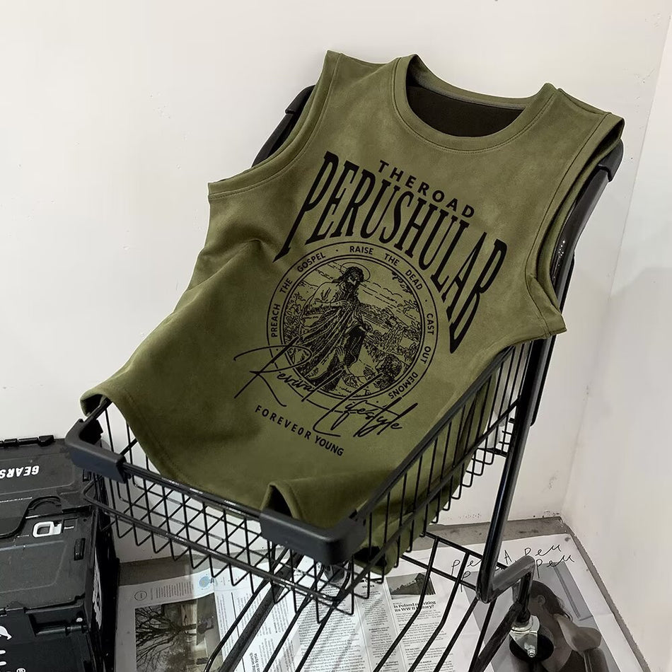 Men’s Heavyweight Suede Vest