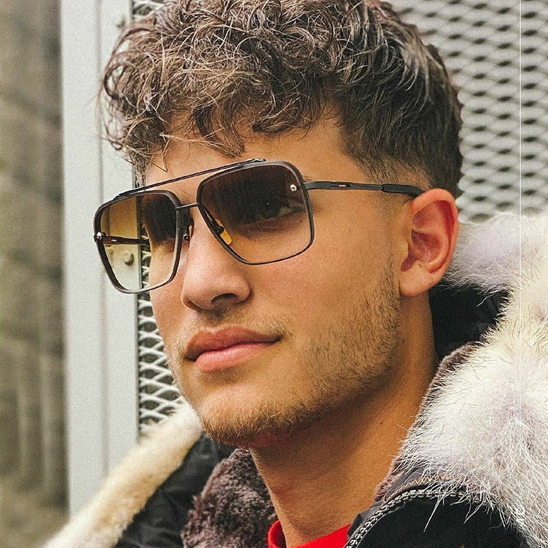 MACH SIX1261 Frameless Square Sunglasses – Unisex Style