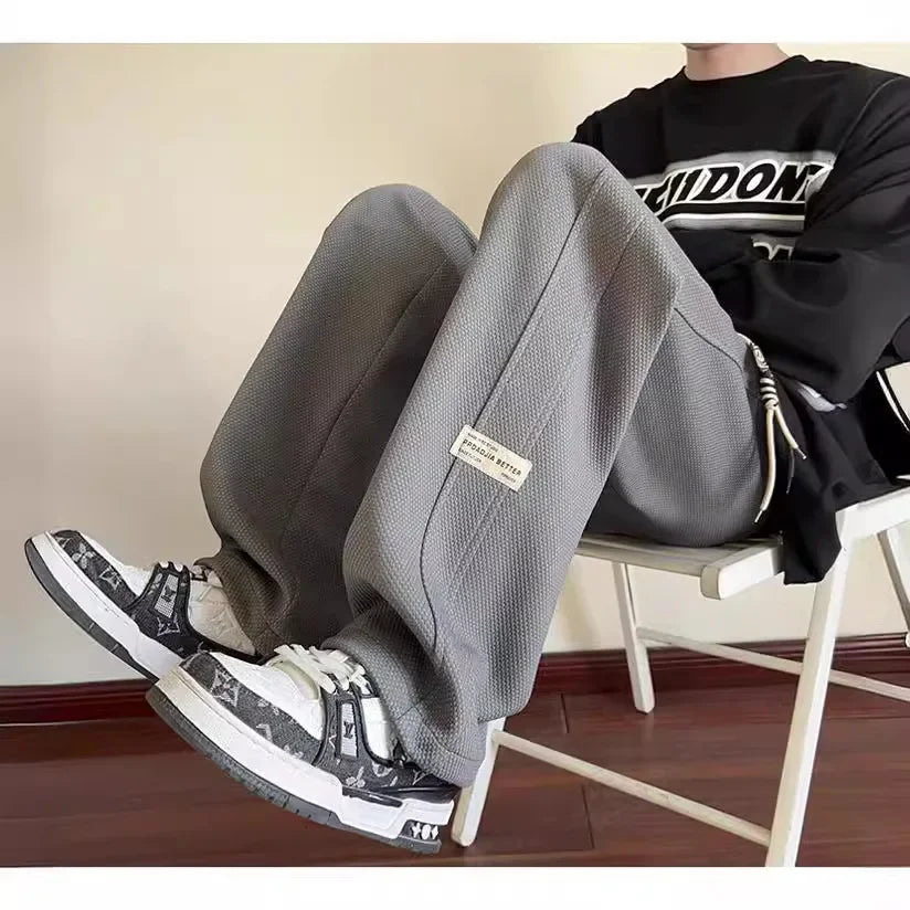 Men’s Loose Wide-Leg Casual Pants - Spring & Summer 2024