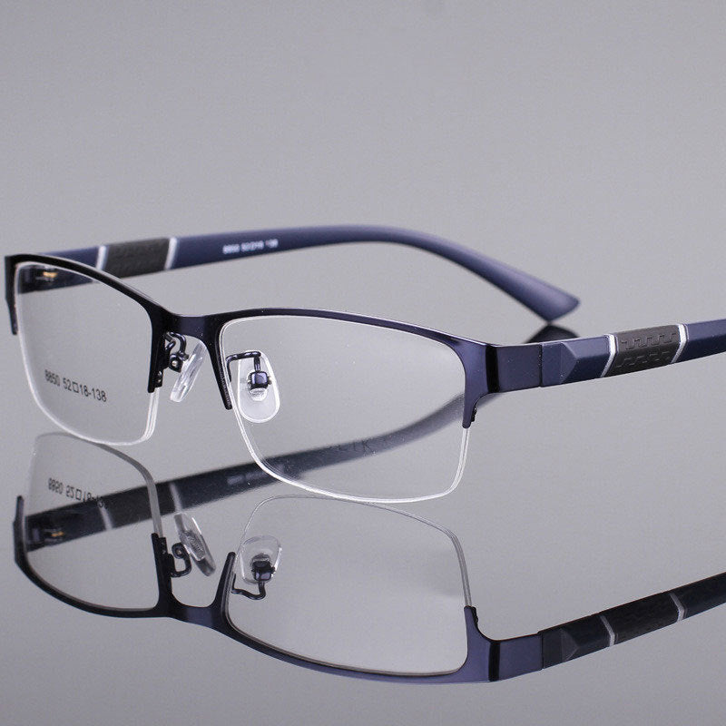 Business Anti-Blue Light Half-Frame Glasses for Men