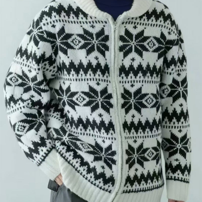 Men's Korean Fashion Cardigan – Autumn Winter Loose Sweater