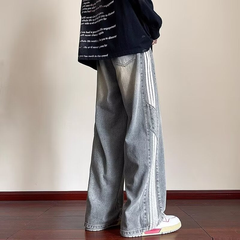 Men’s Wide-Leg Jeans | 2024 Loose Fit American Style