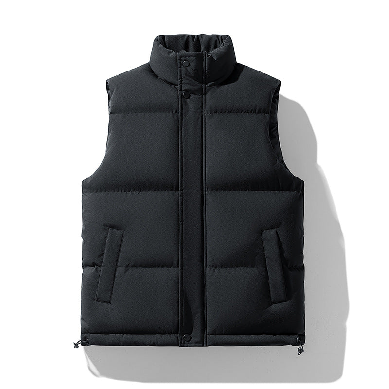 Men’s Cotton Vest Autumn Winter 2024 Loose Solid Color