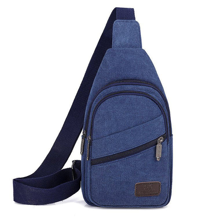 Hot Sale Multi-pocket Men’s Canvas Chest Bag