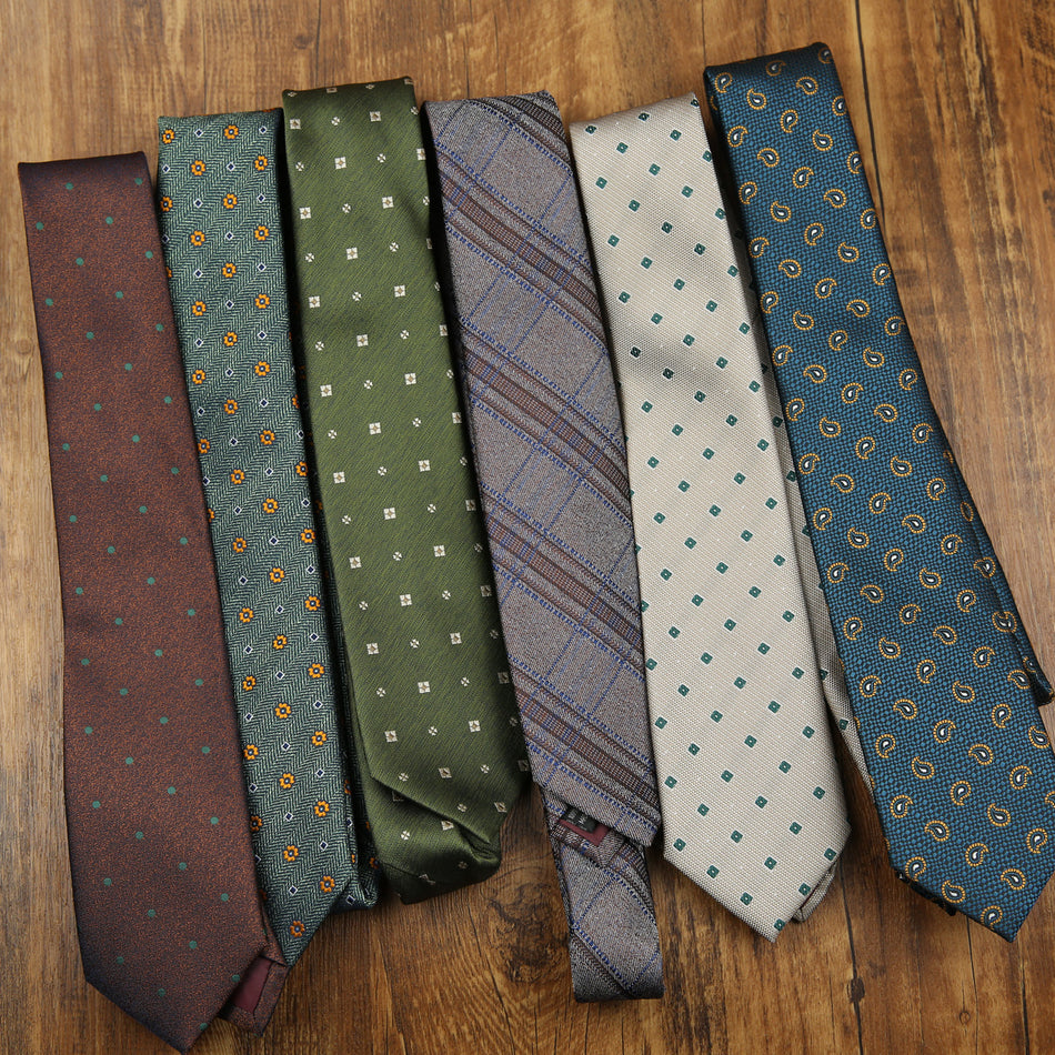 Striped Twill Tie – 8cm Italian-Style Business Look