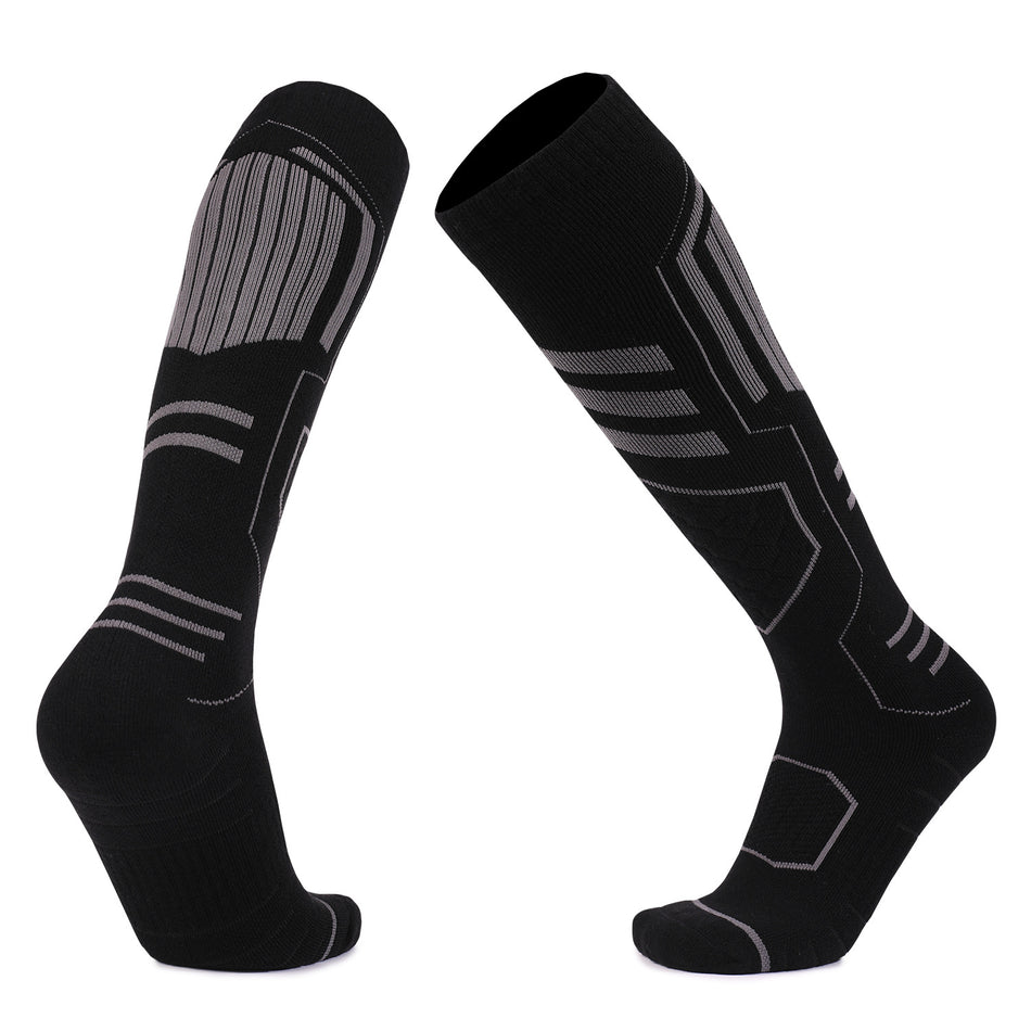 Winter Two Wolves Merino Wool Men’s Ski Socks Thickened