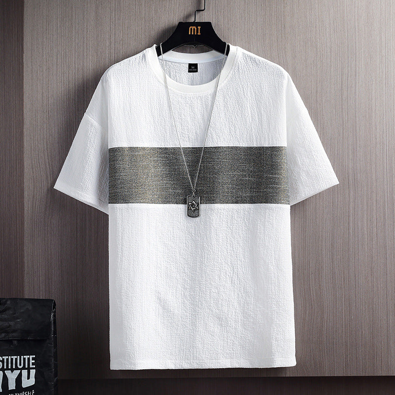 Men's Korean Style Slim Fit Half Sleeve T-Shirt – Trendy & Comfortable