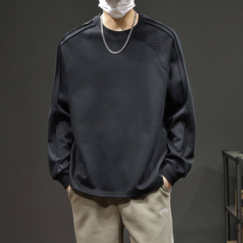 American-Style Oversized Pullover Sweatshirt Men 2025