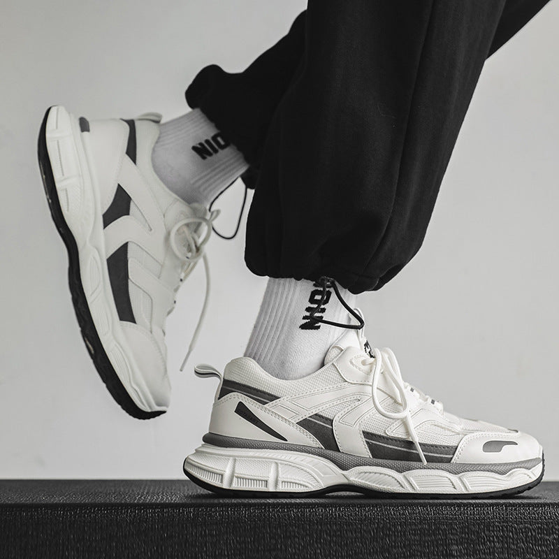 HK Style Running Shoes – Thick Sole, Trendy & Comfy
