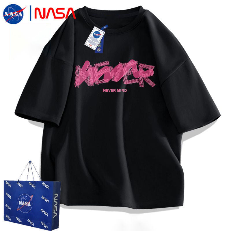 NASA Brown Cotton T-Shirt – Retro Trendy Men’s Top 2024