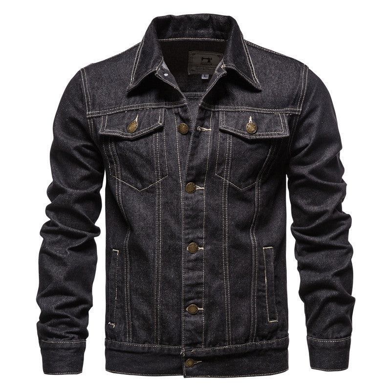 2024 Men's Denim Shirt Jacket Casual Style
