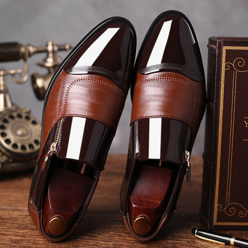 Men’s Fashion Slip-On Pointed Leather Shoes