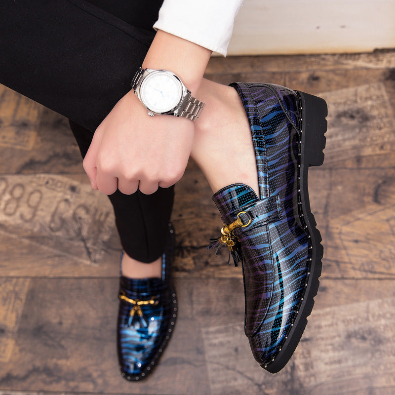 Men’s Glitter Slip-On Dress Shoes – Wedding & Party