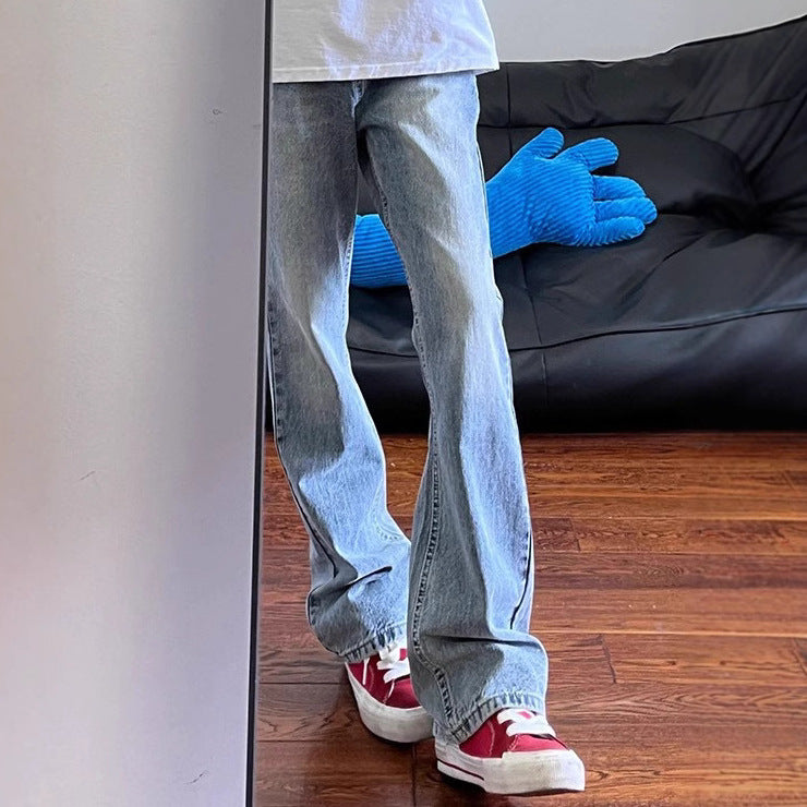 High Street Light Blue Jeans – Slim Micro Straight