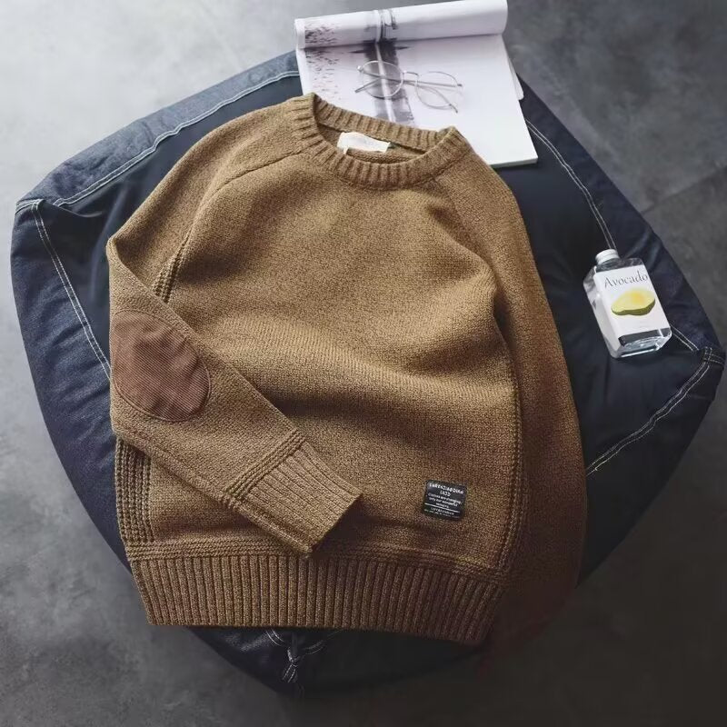 Men’s Thick Korean Style Winter Sweater – Warm & Trendy