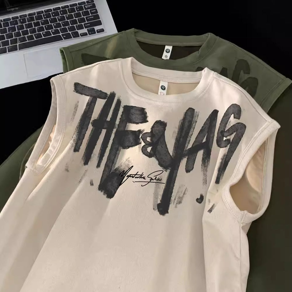 Men’s Graffiti Suede Vest