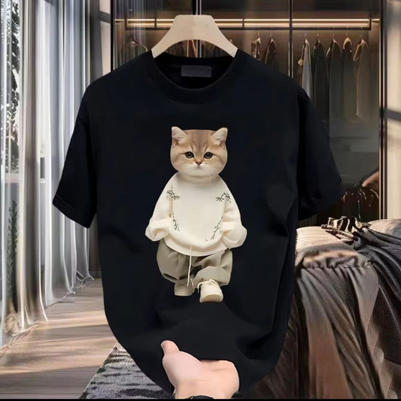 INS Cotton Couple T-Shirt – Men's Trendy Summer Print Tee